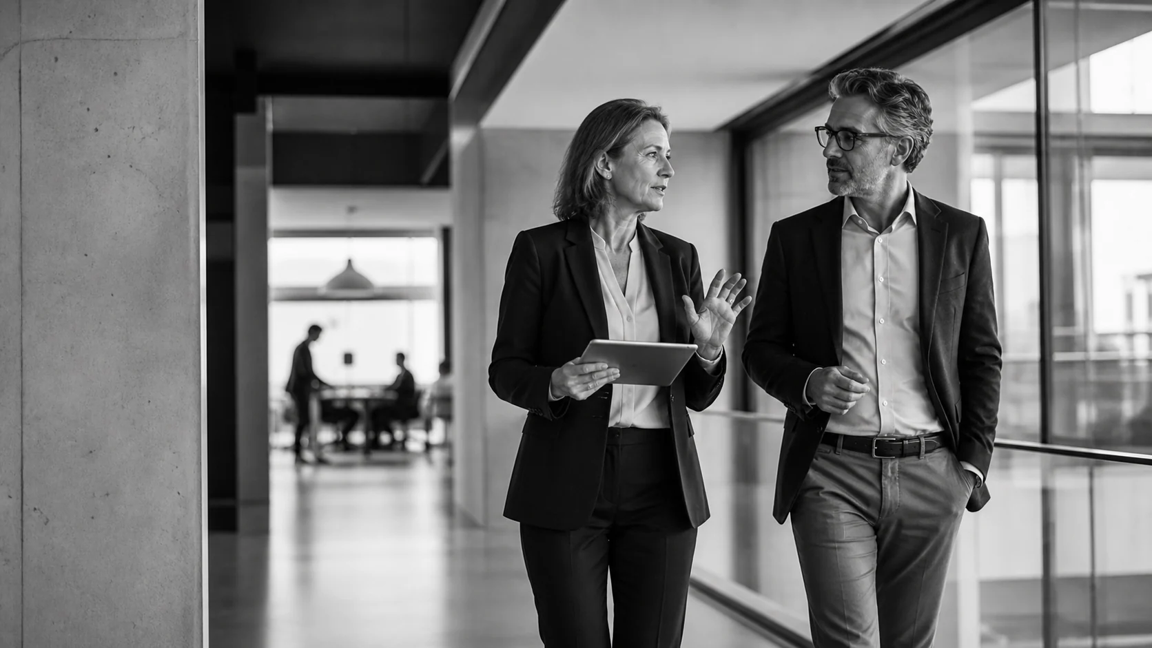 A technical recruiter and technology leader discussing a delivery plan